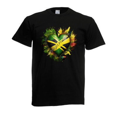 Reggae Heart Mens T-Shirt Thumbnail