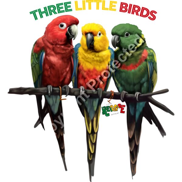 three little birds - parrots Thumbnail