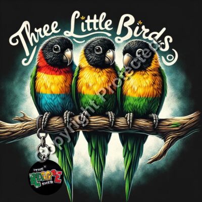 Reggae Three Little Birds Keyring Thumbnail